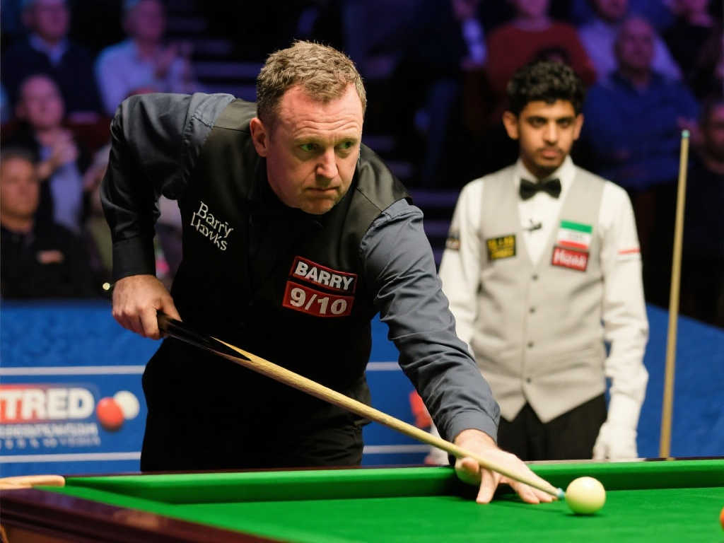 斯诺克世锦赛爆冷！霍金斯9-10惜败瓦菲，无缘32强
